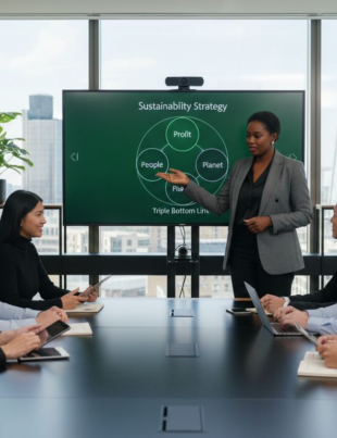 sustainable business meeting