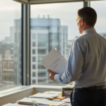 Business owner planning succession in corner office