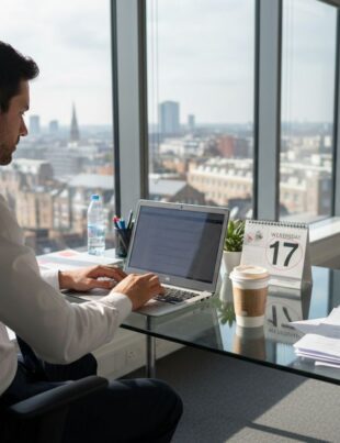 Businessman registers company in London office