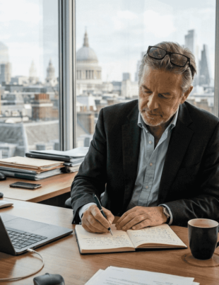 Consultant planning UK lead generation workflow