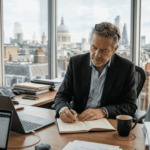 Consultant planning UK lead generation workflow